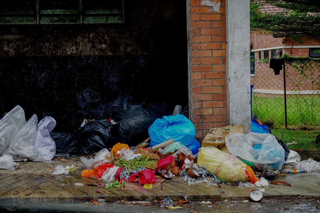 Poor rubbish disposal lead to environment polution.